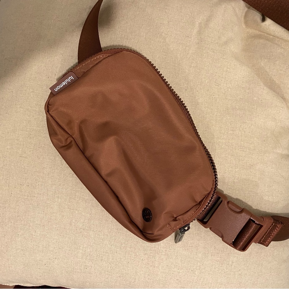 Brown LuluLemon belt bag